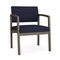 Lesro Lenox Steel Wide Guest Chair Metal Frame, Bronze, OH Navy Upholstery LS1201 - alternate 1